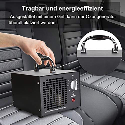 Wis 5000-OGS Generador de ozono Purificador de Aire de ozono 5000mg / h con Temporizador para la desinfección del esterilizador para automóviles