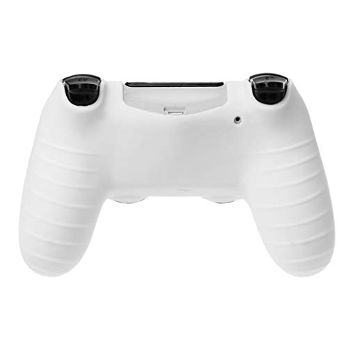 wjf de Silicona Caso Controlador de Silicona PS4 En Bo Y Negro Rayas PS4 + 2 Bo Roer, Antideslizante y resiencia en la sudoración, Controlador para PS4