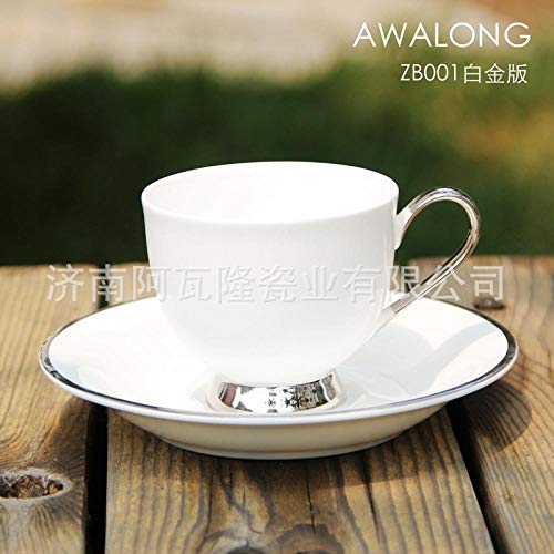 wknbb British Royal Phnom Penh Silver Edge Tazas Y Platillos Heces De Gato Taza De Café Cappuccino Conjuntos De Taza Y Platillo Regalo Fino Pintado A Mano-About_200Ml_Golden