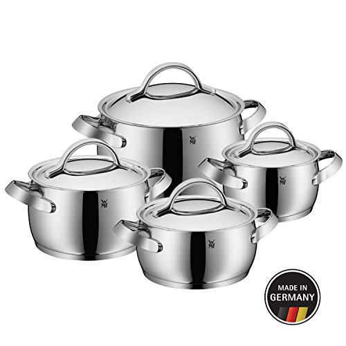 WMF Concento Batería de Cocina, Acero Inoxidable Pulido, 4 Piezas