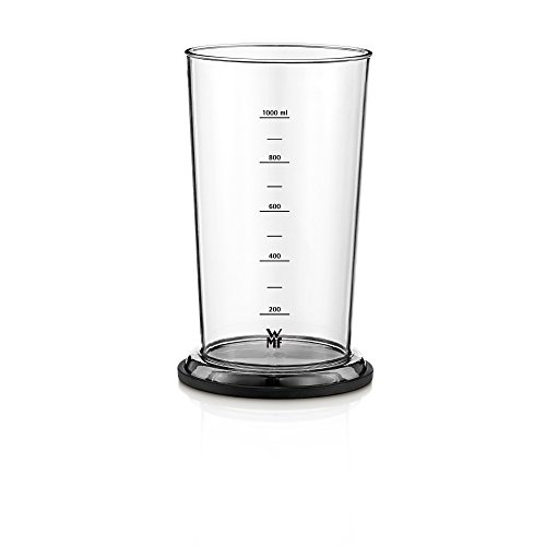 WMF Lineo Batidora de mano 4 en 1, 700 w,vaso medidor 1 Litro, accesorio Picadora, accesorio batidor, accesorio espumador de leche Acero Inoxidable cromargan