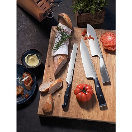 WMF Spitzenklasse Plus Cuchillo Japonés Santoku de 32 cm con Hoja de Acero Templado Completamente Forjado