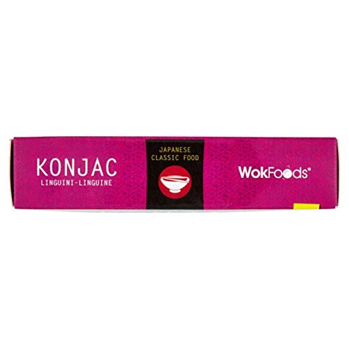 WokFoods Konjac Japonés Linguini Comida clásica Sin Gluten / Mezcla de comida con la clásica Comida japonesa de harina de Konjac - 4 x 200 gramos