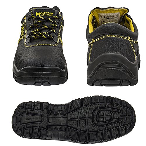 WOLFPACK LINEA PROFESIONAL 15018120 Zapatos Seguridad Piel Negra Wolfpack Nº 40