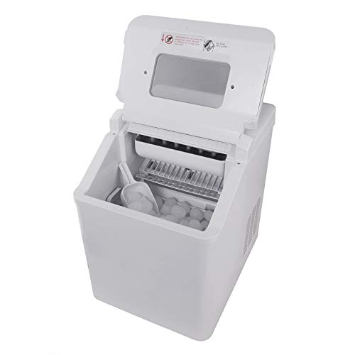 WOLTU Máquina para Hacer Hielo 150W Máquina de Hacer Cubitos de Hielo 20KG/24H Fabricadora de Cubitos 2.5L Ice Maker Blanco