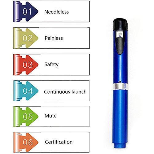 WRQ Hyaluron Pen, Derma Pen, Micro Bolígrafo, Hialurónico Ácido Profesional Nebulizador Ayuda A Reducir Imperfecciones Y Arrugas Hacer Piel Brillante Y Blanco, con 5 Rellenar