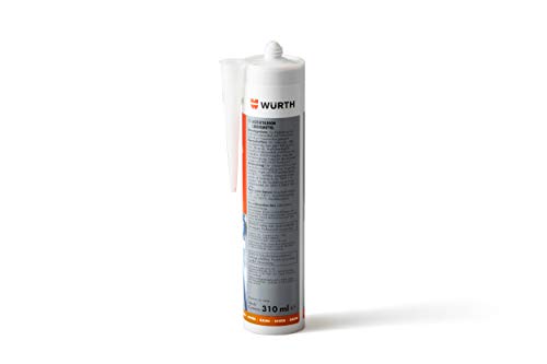 Würth Acetat 08925501 - Cartucho de silicona transparente para alimentos (310 ml)