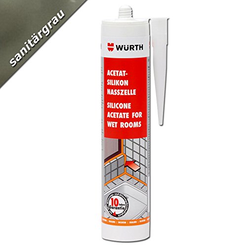 Würth respetando - silicona celular sanitaria colour gris 310 ml cartucho