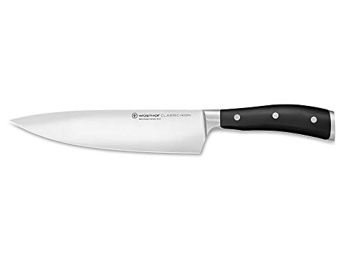 Wüsthof Classic Ikon 1040330120 - Cuchillo de cocina (hoja de 20 cm, acero inoxidable, hoja muy afilada)