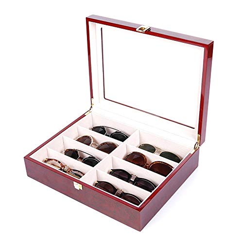 Wuxingqing Cajas de Almacenamiento Estuche para Gafas Sunglass Display Estuche de Almacenamiento Bandeja de Gafas de Sol Display