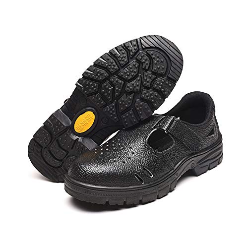 WYBFBYQ Zapatos de Punta de Acero, Transpirables, antigolpes, Zapatos de Seguridad para Mujeres y Hombres, Zapatillas de Trabajo Ligeras para construcción Industrial, 9