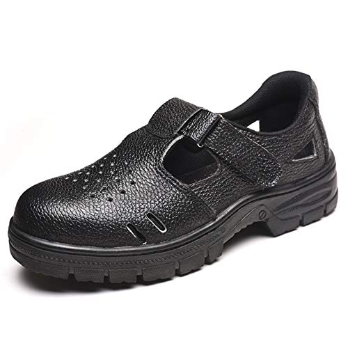 WYBFBYQ Zapatos de Punta de Acero, Transpirables, antigolpes, Zapatos de Seguridad para Mujeres y Hombres, Zapatillas de Trabajo Ligeras para construcción Industrial, 9