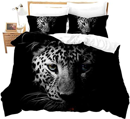 WYYH Bedding Sets Double，1x Reversible Funda Nórdica de Edredón, 2X Fundas de Almohada