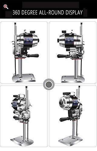 WYZXR Cortador de Tela Vertical eléctrico, Cuchillo Recto, Tijeras de Tela con luz de Trabajo LED para Papel/Tela/Textil/Cuero 220 V (luz LED de 10 Pulgadas 850 W)