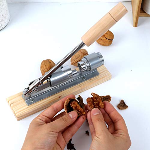 WZHZJ Nuevo Manual de Servicio Pesado Galleta de la Nuez pacana Cracker rápido abridor Cascanueces Nut Sheller for la Cocina casera Cascanueces Abridor Herramientas