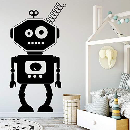 wZUN Robot de Dibujos Animados Arte de la Pared Etiqueta de la Pared habitación de los niños decoración del Arte decoración del hogar 45x87cm