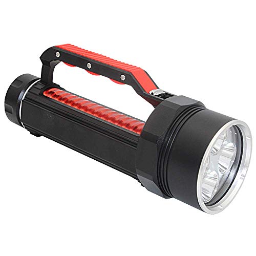 XBR Lámpara de Mano de Buceo Profesional ultrabrillante, Linterna de Resplandor de Buceo, Reflector LED, Linterna portátil de Mano para Exteriores