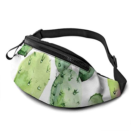 XCNGG Bolso de cintura corriente bolso de cintura de ocio bolso de cintura bolso de cintura de moda Cactus Flower Landscape Fanny Pack Lightweight Waist Pack Unisex Slim Hip Bum Bag with Adjustable St