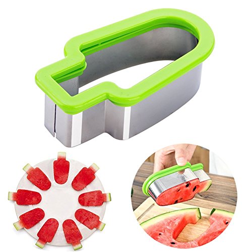 XCROSS 20 Pzs de Moldes Cortadores para Frutas Verduras Vegetales Postres Cortadores Cuchillo Afilado de Sandía Cuchara para Melón de Doble Uso Pelador para Cortar Frutas Palillos Infantiles