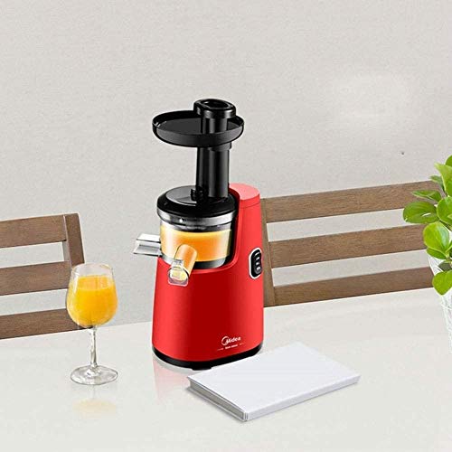 XCXC Exprimidor Masticación Lenta, Completamente Automático 120W Masticating, Sin BPA, Cold Press Exprimidor, Recetas De Jugos De Verduras Y Frutas, Centrífuga Exprimidor Máquina