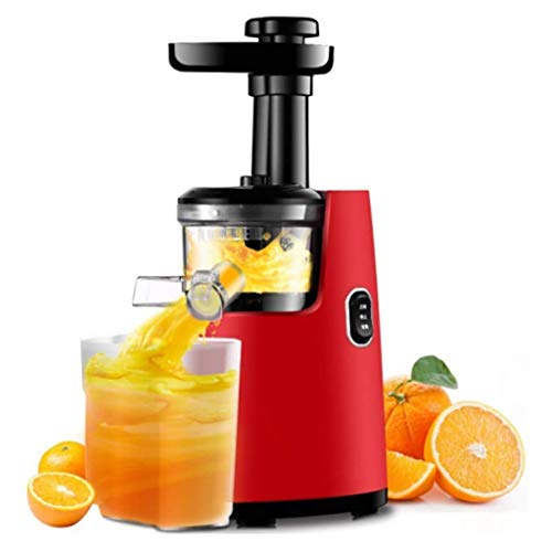 XCXC Exprimidor Masticación Lenta, Completamente Automático 120W Masticating, Sin BPA, Cold Press Exprimidor, Recetas De Jugos De Verduras Y Frutas, Centrífuga Exprimidor Máquina