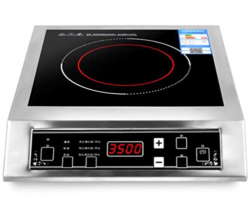 XGHW Cocina de inducción Placa de inducción portátil Placa Caliente Pantalla Digital Sensor 3500W Temporizador de Control táctil Negro Adecuado for Cocina y hogar