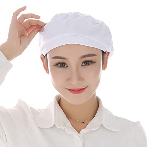 Xianheng Gorro de Trabajo para Mujer Sombrero de Cocinero Ajustable Gorro para Cocinar y Restaurante Gorra para Trabajo Uniforme para Fábrica Taller