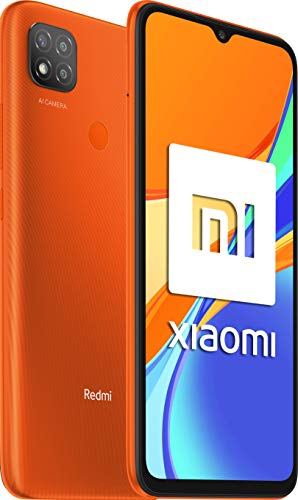 Xiaomi Redmi 9C - Smartphone con Pantalla HD+ de 6.53" DotDrop (2GB+32GB, Triple cámara trasera de 13MP con IA, MediaTek Helio G35, Batería de 5000 mAh, 10 W carga rápida), Naranja [Versión Española]