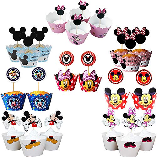 XiaoOu 24 unids/Lote Estuches para Cupcakes, Banderas para Pastel, Cupcakes, Muffin, Envoltura de Papel para Suministros de Fiesta de cumpleaños, Mini Estuches para Cupcakes, fútbol