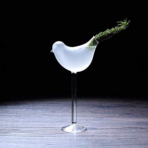 Xiaoyue Bird Cristal Ahumado Molecular cóctel, Vidrio del champán, Bar Copas, Cóctel Copa lalay (Color : Cocktail Cup)