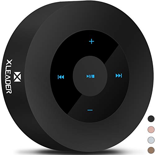 XLEADER SoundAngel (2.ªGen) Altavoz Bluetooth con Sonido HD 5W, diseño Táctil 15h música, Mini Altavoces Bluetooth Portátil Premium para Teléfono Tableta, Negro [Estuche Impermeable Oficial Incluido]