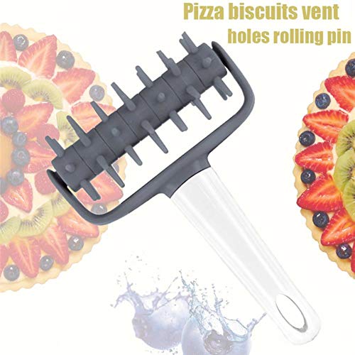 XMYNB Rodillos de amasar Instrumentos Pizza Galletas DIY Pastelería Rollo De Cocina Masa Cortador Máquina De Coser Locher Pan Plástico,Herramientas De Cocina