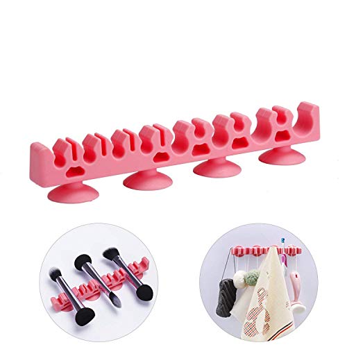 Xrten Organizador de Maquillaje para Pinceles y Brochas de Maquillaje, Soporte con Ventosa para Cepillos de Maquillajes