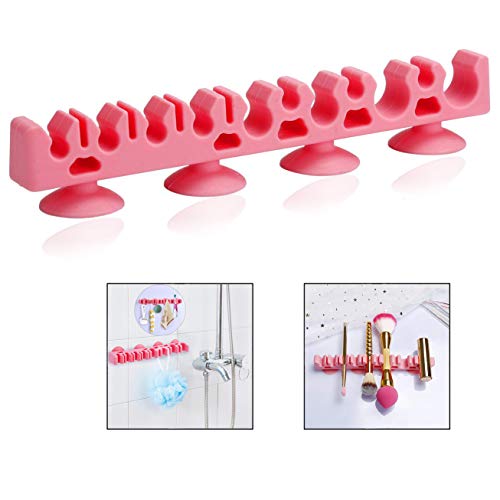 Xrten Organizador de Maquillaje para Pinceles y Brochas de Maquillaje, Soporte con Ventosa para Cepillos de Maquillajes