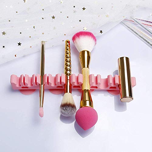 Xrten Organizador de Maquillaje para Pinceles y Brochas de Maquillaje, Soporte con Ventosa para Cepillos de Maquillajes