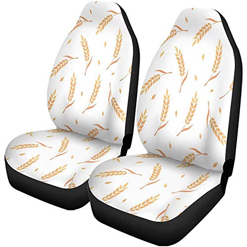 XZfly Fundas de asiento de coche Orejas de trigo Panadería Grano entero Conjunto orgánico natural de 1 Protectores Coche apto para coche