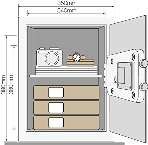 Yale YEC/390/DB1 YEC/390/DB1-Caja Fuerte con Alarma (tamaño Grande)