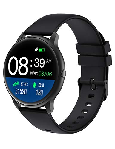 YAMAY Smartwatch, Reloj Inteligente Pulsómetros para Mujer Hombre, Pulsera de Actividad Inteligente Impermeable IP68 con Monitor de Sueño Contador de Caloría Podómetro Cronómetros para Android iOS