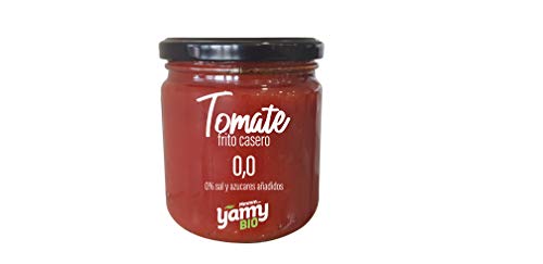 Yamy BIO Tomate Frito Casero 0,0 – Pack de 6 Frascos x 340gr – 0% Sal 0% Azúcares Añadidos - Producto Ecológico elaborado en Navarra