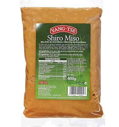 Yang-Tse - Shiro Miso Dulce de Arroz Blanco - Ideal para Condimentar Salsas ,Sopas Platos Vegetales- Producido en Japón- 400 Gramos