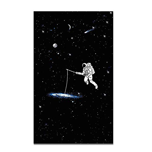 YANGMENGDAN Imprimir en Lienzo Astronauta de Dibujos Animados Dream Space Wall Art Poster Lienzo Pintura Carteles Decoración para Kid RoomDecoration 27.5 ”x39.4 (70x100cm) Sin marco2