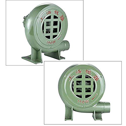 YANGSANJIN Ventilador portátil, Ventilador eléctrico centrífugo, Ventilador de Bomba Industrial, Engranaje de Hierro de forja Manual, trampolín Inflable de Castillo Inflable de combustión de Barbacoa