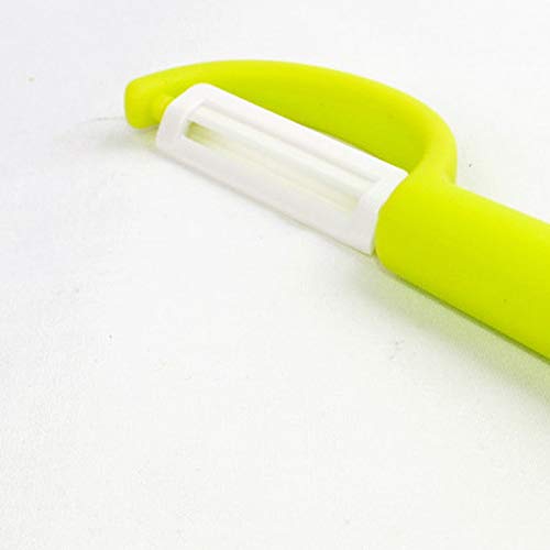 Yangye Sharp y Capaz de soportar el Desgaste Peeler 2pcs Delicado Nueva Durable Ultra Agudo Apple de la Fruta Verdura Patata Peeler de cerámica de la cuchillería Classic (Color : Random Color 2pcs)