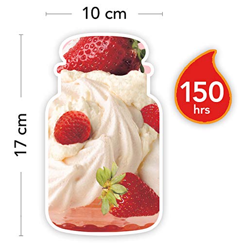 Yankee Candle Vela en un Vaso Doze, Fresas con Crema batid, Rosa, Frasco grande