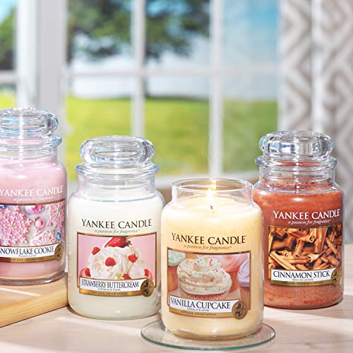 Yankee Candle Vela en un Vaso Doze, Fresas con Crema batid, Rosa, Frasco grande