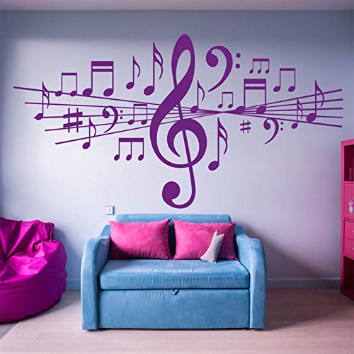 yaofale Sala de Estar decoración del hogar Notas Adhesivos de Pared extraíbles calcomanía de Vinilo Estudio Dormitorio Danza Arte