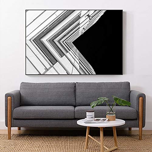 yaoxingfu Sin Marco Modern City Building Canvas Print Tamaño Grande ng en la Pared para Sala de Estar Pop Poster Decoración Industrial 40x60cm