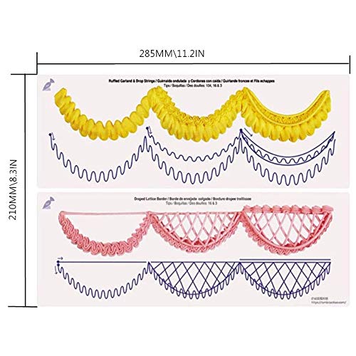 YCZCHE14 Boquilla de Pastel Principiante Pastel Crema Rjercicio Diagrama Pastelería Decoración Práctica Tablero Principiante Dibujo Plantilla Decoración de Pastel Plantilla Mantequilla 46 Página