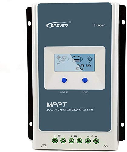 Y&H MPPT Controlador de Carga Solar Tracer AN Series 10A/20A/30A/40A 12V/24V DC para identificar automáticamente el Voltaje del Sistema