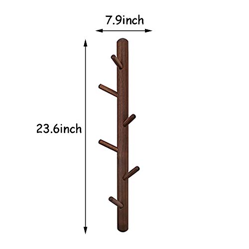 YHDP Árbol Perchero De Pared,Sin Puñetazos Multiusos Estante De Abrigo De Pared,Aspecto Madera Titular De Prendas De Vestir De Almacenamiento